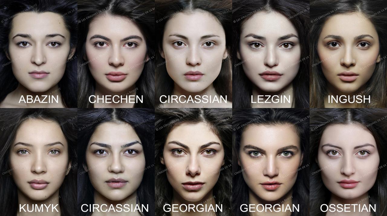 The Ethnic Origins of Beauty - Ethnographic Project - PeopleOfAr